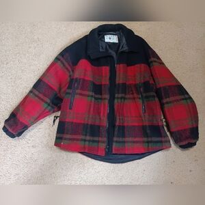 Red and Black Plaid Jacket